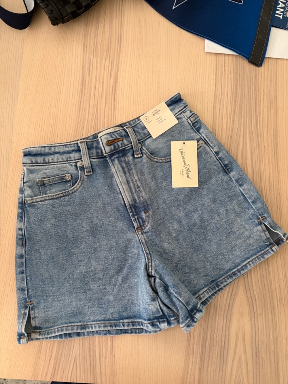 Universal Thread High-Rise Light Blue Denim Shorts